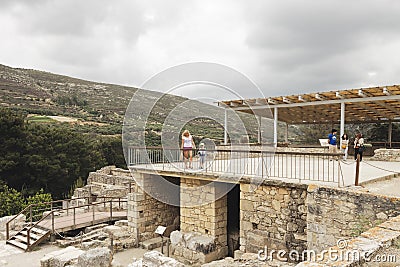 The palace of Knossos Minotaur or Labyrinth Editorial Stock Photo