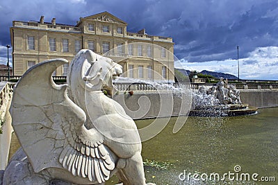 Palace in Marseille, France Editorial Stock Photo