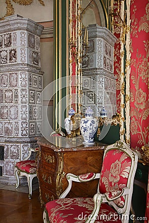 Palace of Michal Radziwill in Nieborow. Poland Editorial Stock Photo