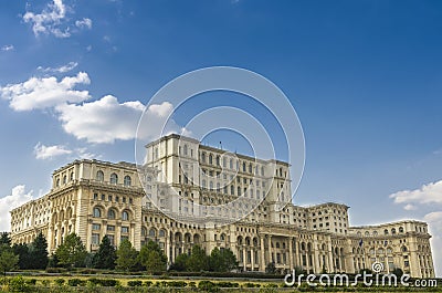 Palace of Parliament Bucharest Editorial Stock Photo