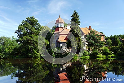 Palace of the pond Stock Photo