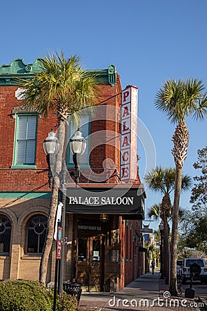 Palace Saloon entrance Editorial Stock Photo