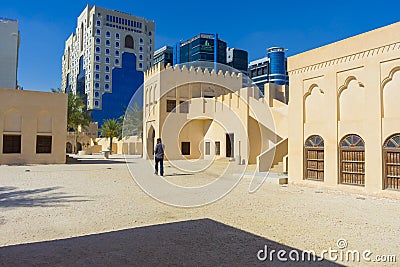 The palace of Sheikh Abdullah bin Jassim Al Thani in Doha Editorial Stock Photo