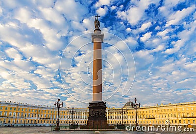 Palace Square Saint-Petersburg, Russia Stock Photo