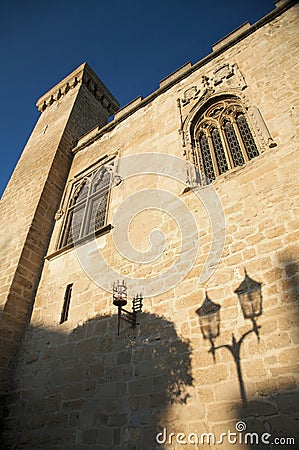 Palace stone wall Stock Photo