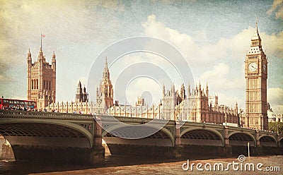 The Palace of Westminster Stock Photo