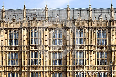 Palace of Westminster, parliament, facade, London, United Kingdom Stock Photo