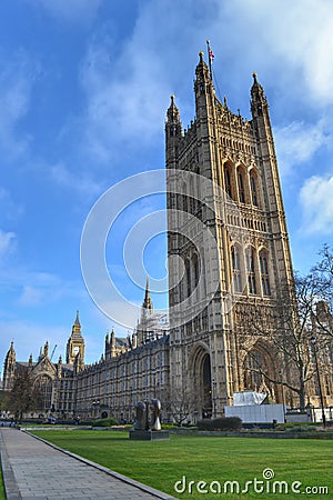 Palace Westminster Victoria Tower Editorial Stock Photo