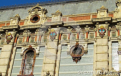 Palacio de Aguas Corrientes in Buenos Aires Stock Photo