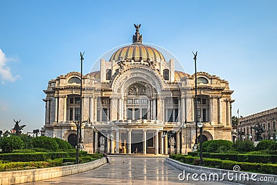 Palacio de Bellas Artes, Palace of Fine Arts, Mexico City Editorial Stock Photo