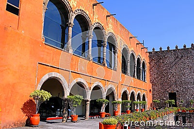 Palacio de Cortes, cuernavaca city, morelos, mexico. I Stock Photo