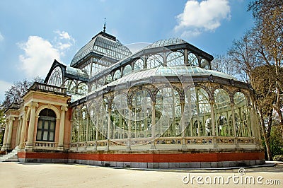 Palacio de Cristal, Madrid Stock Photo