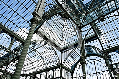 Palacio de Cristal, Madrid Stock Photo