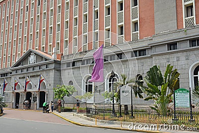 Palacio del Gobernador facade at Intramuros in Manila, Philippines Editorial Stock Photo