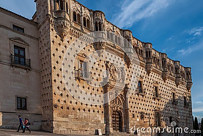 The Palacio del Infantado home of the Historical Archive and the Provincial Museum of Guadalajara. Spain Editorial Stock Photo