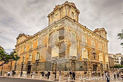 The Palacio del Marques de Dos Aguas, also known as the National Editorial Stock Photo