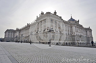 The Palacio Real de Madrid (Royal Palace) Editorial Stock Photo