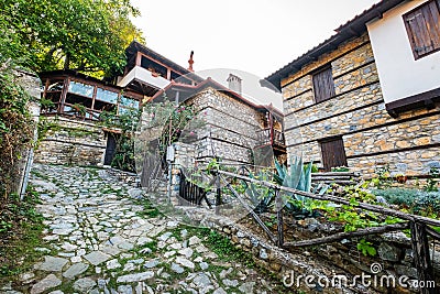 Palaios old Panteleimonas. Pieria, Greece Stock Photo