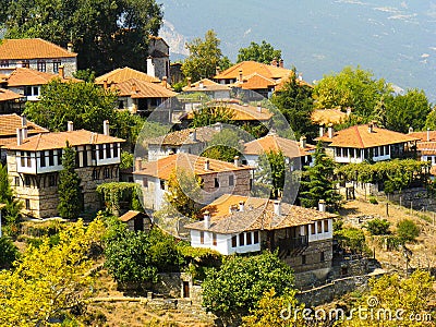 Palaios Paleos, Paleios Panteleimonas, a beautiful Village in Northern Greece Stock Photo