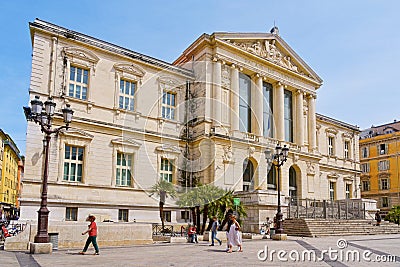 Palais de Justice in Nice, France Editorial Stock Photo