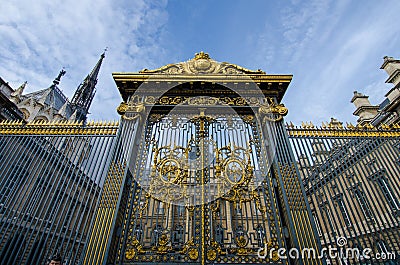 Palais de Justice in Paris, France Editorial Stock Photo