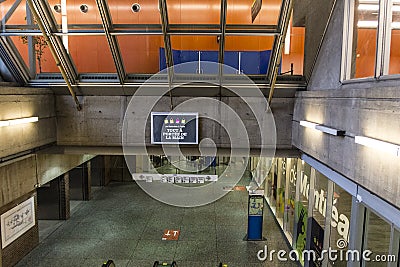 The Palais des congrÃ¨s entrance Editorial Stock Photo