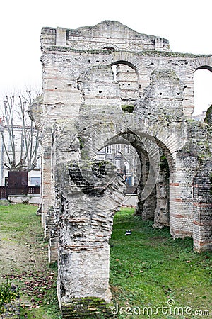 Palais Gallien ruin Roman amphitheatre Bordeaux France Stock Photo