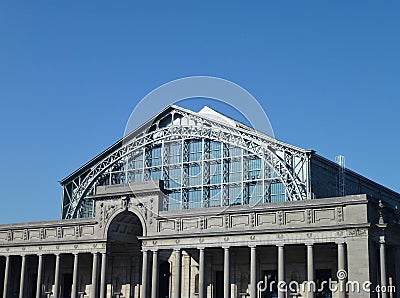 The palais mondial in Brussels Stock Photo