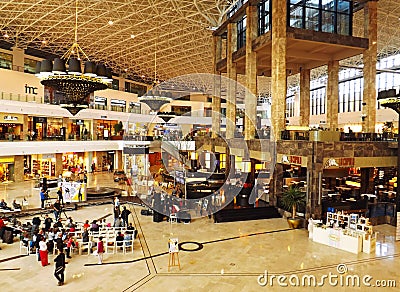 Palas Mall Interior Editorial Stock Photo