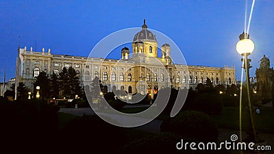 The palatial Kunsthistorisches Museum Vienna Stock Photo