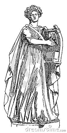 Palatine Apollo vintage illustration Vector Illustration