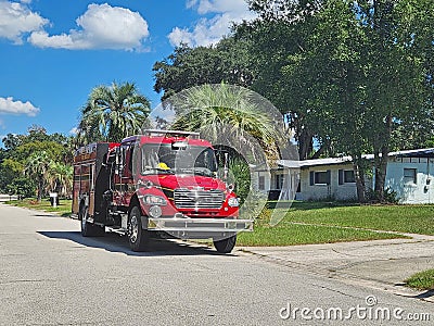 Putnam County Fire Rescue Vehicle Editorial Stock Photo