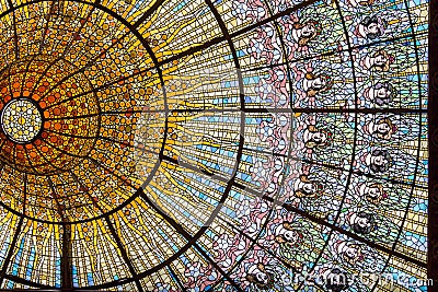 Palau de La Musica Catalana Stock Photo