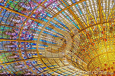 Palau de la musica catalana Editorial Stock Photo