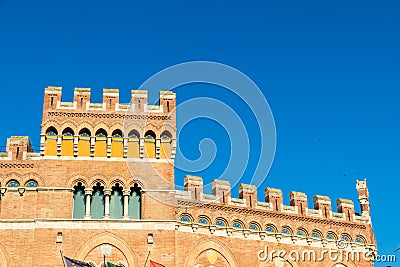 Palazzo Aldobrandeschi in Piazza Dante in Grosseto, Italy Stock Photo