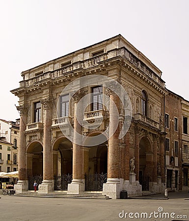 Palazzo del Capitaniato in Vicenza, Italy Editorial Stock Photo