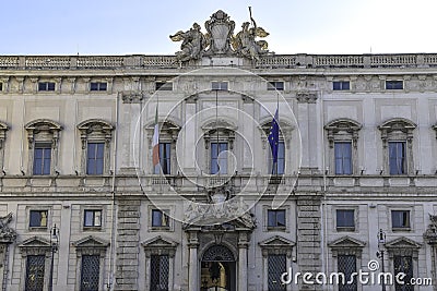 Palazzo della Consulta, seat of the Italian Constitutional Court, Rome, Italy. Stock Photo