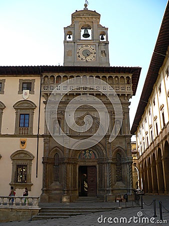 Palazzo della Fraternita dei Laici, Arezzo (Italy). Stock Photo