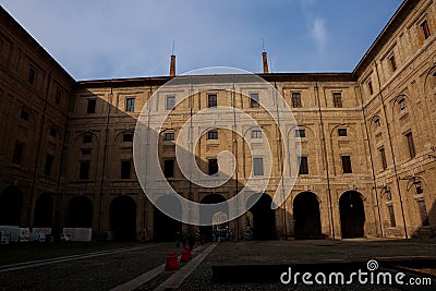 Palazzo della Pilotta, Parma city. Editorial Stock Photo