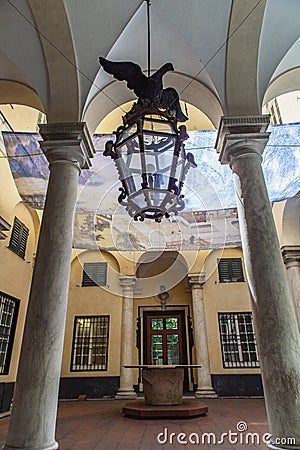 Palazzo Gio Battista Spinola in Genoa Editorial Stock Photo