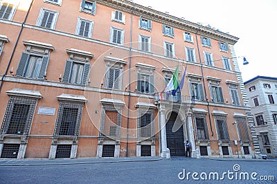 Palazzo Giustiniani palace in Rome Editorial Stock Photo