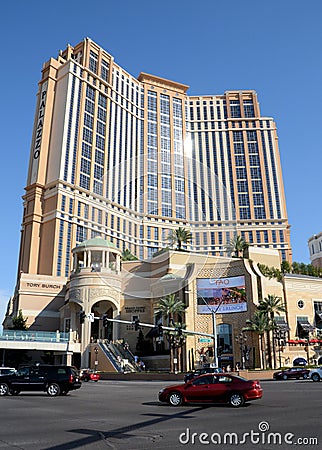 Palazzo Hotel Las Vegas Editorial Stock Photo