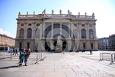 Palazzo Madama in Turin Editorial Stock Photo