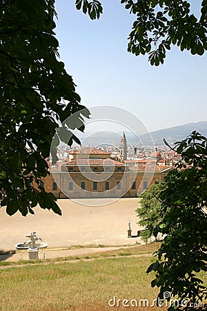 Palazzo Pitti - Boboli Gardens Stock Photo