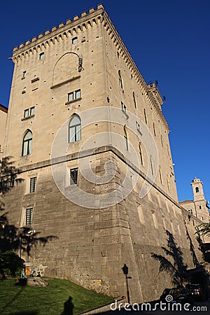 Palazzo Pubblico in San Marino Editorial Stock Photo