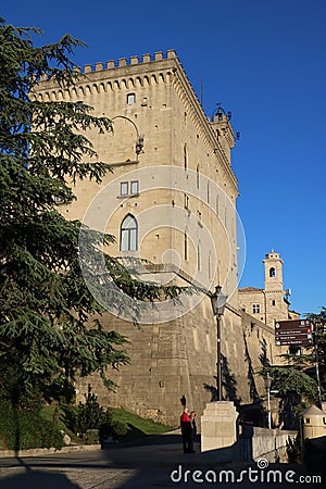 Palazzo Pubblico in San Marino Editorial Stock Photo