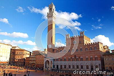 Palazzo Pubblico, Siena Editorial Stock Photo