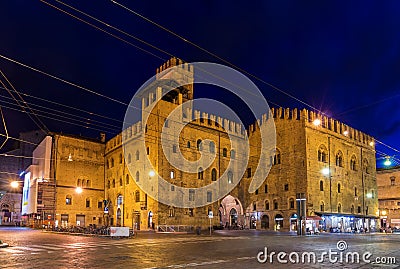 Palazzo Re Enzo in Bologna, Italy Stock Photo