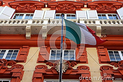 Palazzo Rosso, Genoa Stock Photo