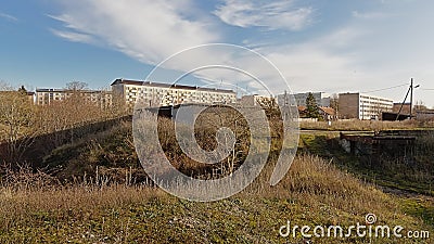 Paldiski, remains of an old Soviet city in Estonia Editorial Stock Photo